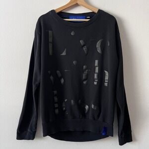 North Sails Monochromatic Print Live With Less Black Sweatshirt size medium